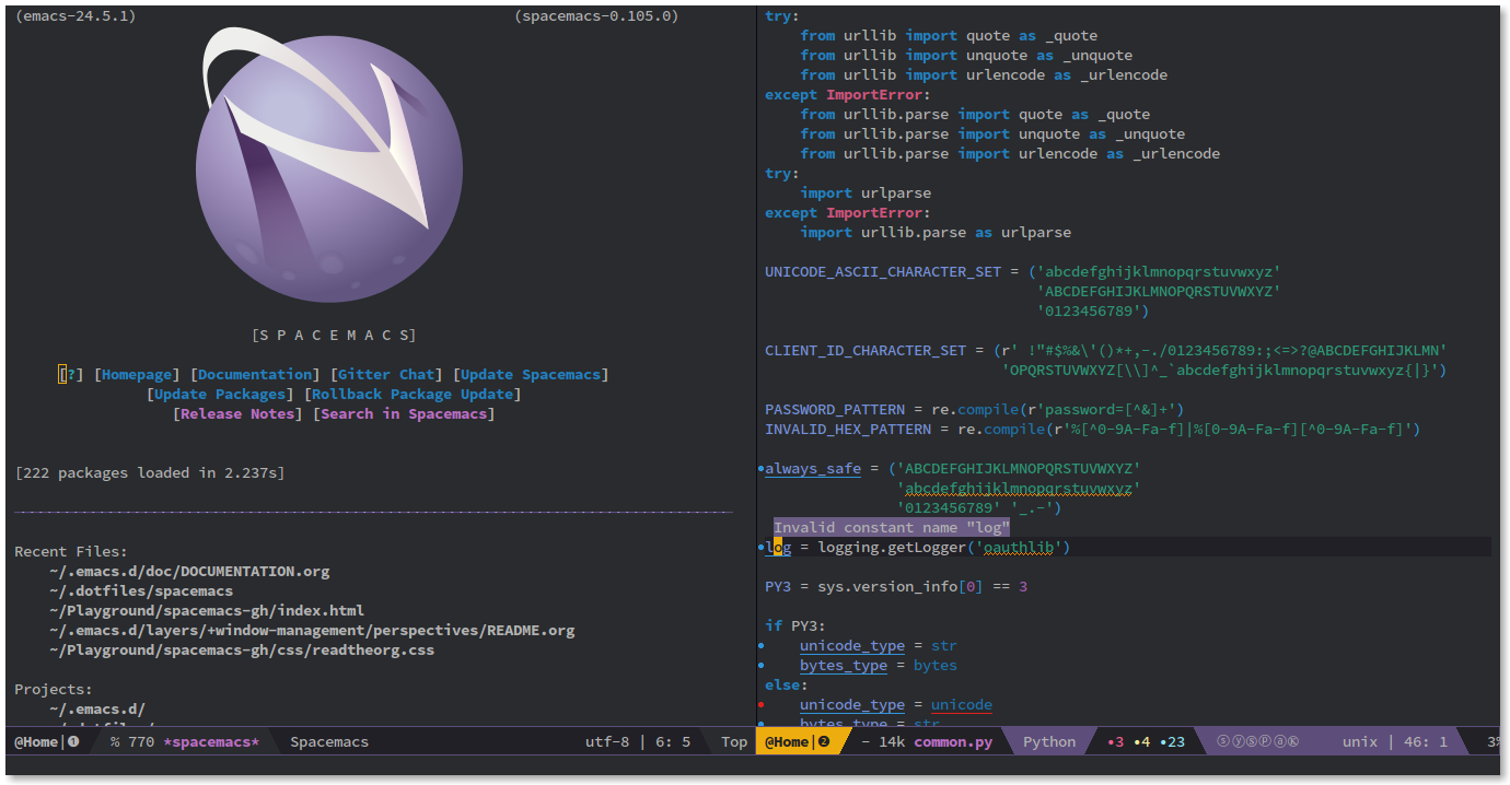 Spacemacs