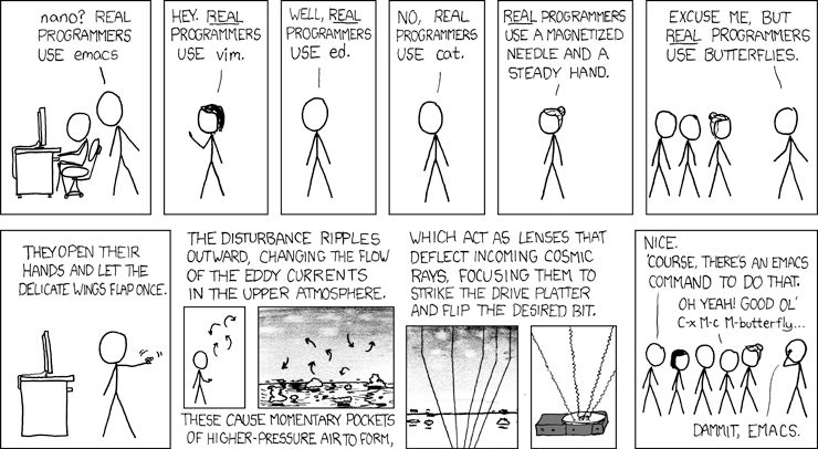 Real Programmers comics from XKCD